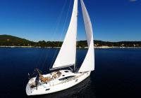 Segelyacht blauer Himmel Segelyacht elan 45 impression Segel Segelboot
